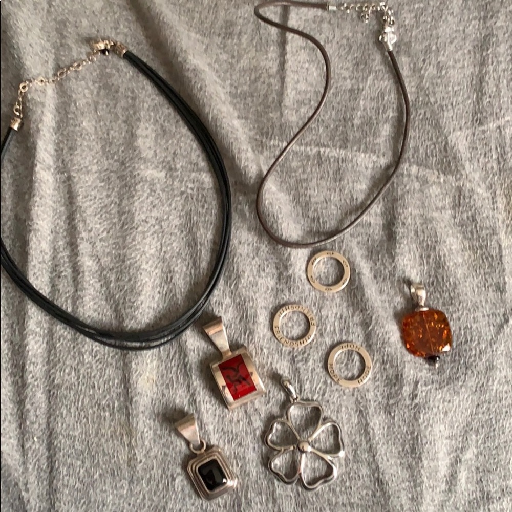 Silpada necklaces with charms